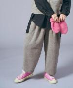 ヘリンボンウールシャギー　パンツ